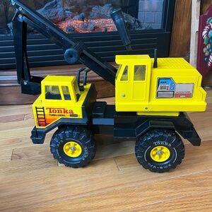 Vintage 90s Tonka Turbo Diesel Pressed Steel Digger